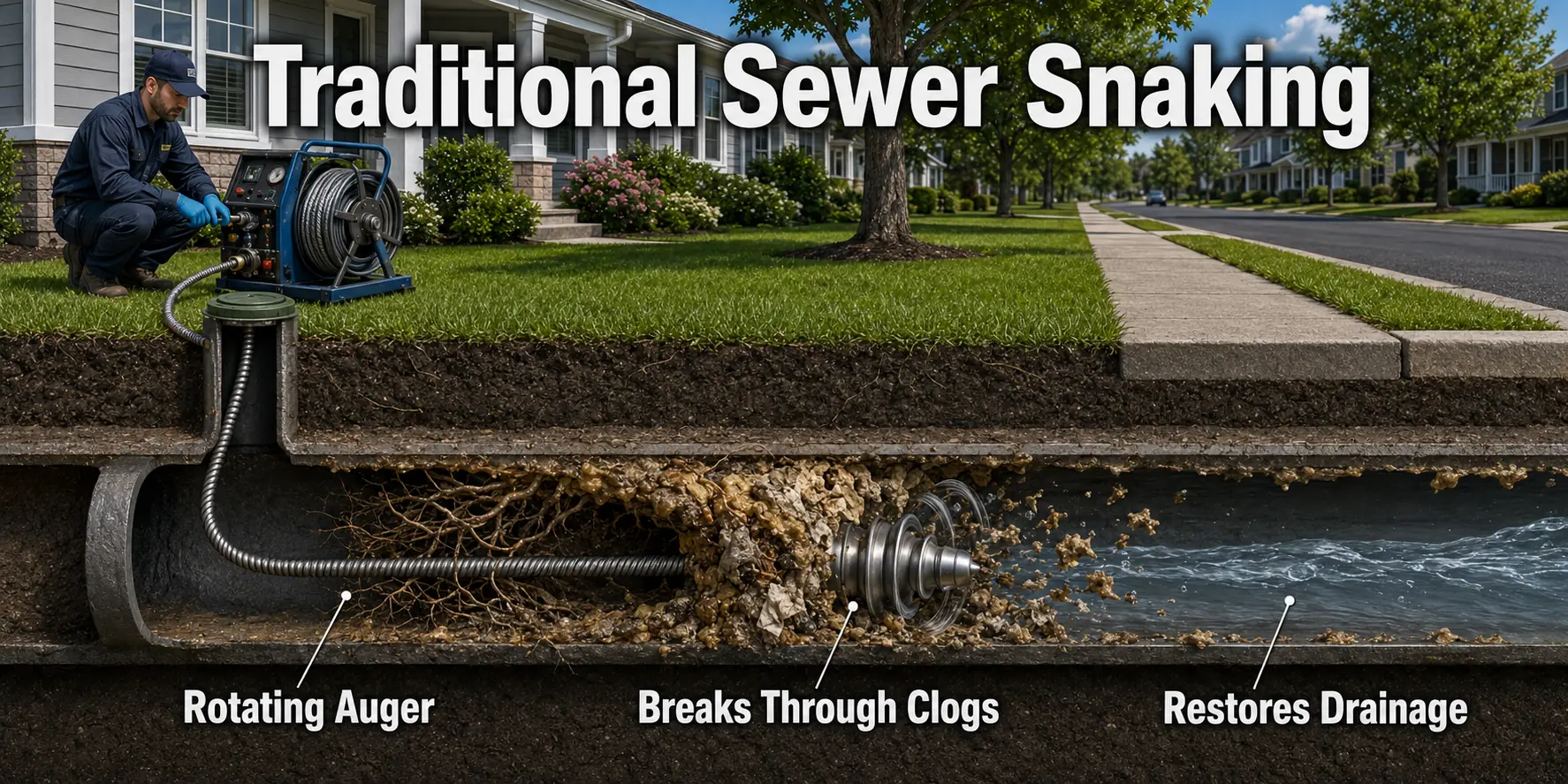 Northern Virginia Sewer Snaking Pipes
